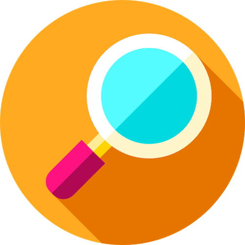 transparency icon (magnifying glass)